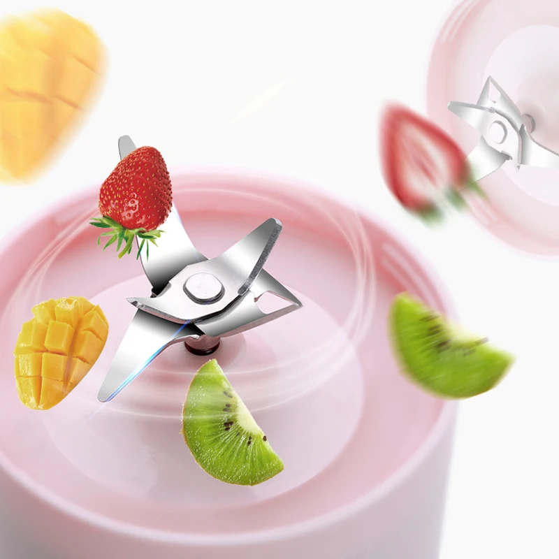 

Electric Juicer Cup Mini Portable Usb Rechargeable Blender Maker Shaker Squeezers Fruit Orange Extractor 6 Leaf Juicer cup