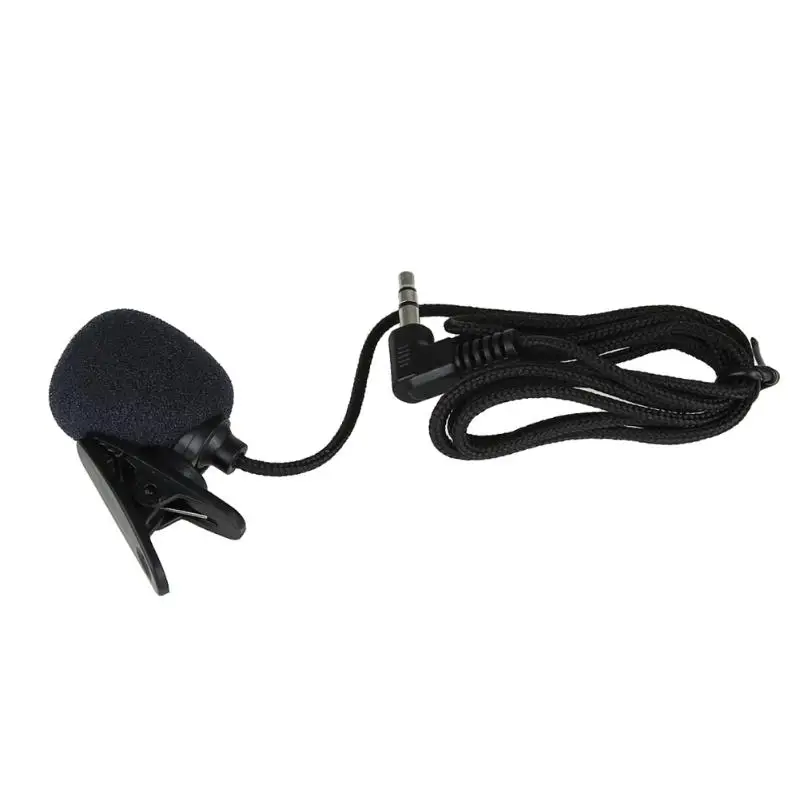 

3.3FT Braided Wire Lavalier Lapel Tie Clip-On Microphone Mono 3.5mm Mic