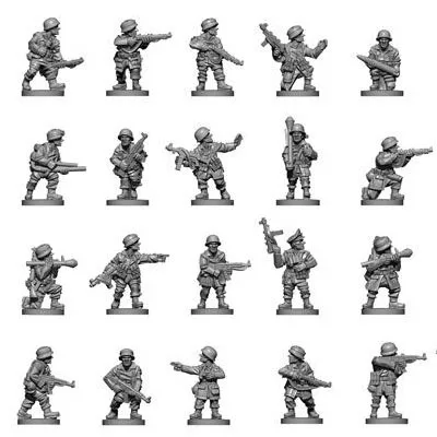 

1 : 100 The Second World War Fow Soldier Model Battlefront Miniatures German Flames Of War