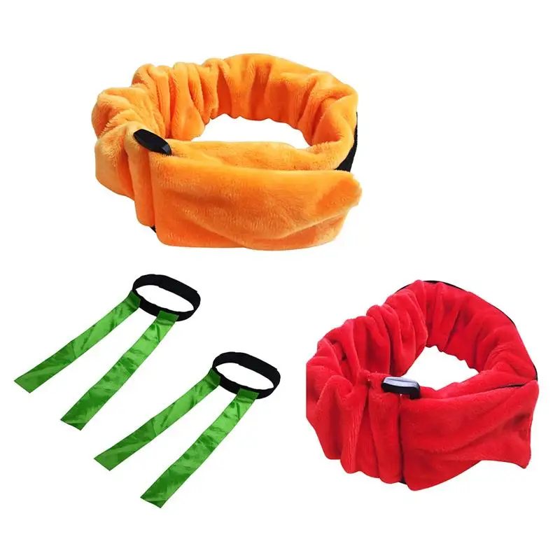 

2pcs Outdoor Team Game Props Team Building Two People Three-legged Ropes Bandage for Running Sports Game Party Kids