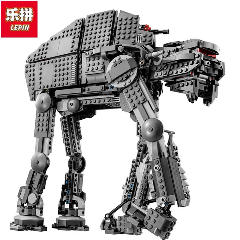 

Lepin 05130 1541pcs Genuine Star Wars Series The First Order Heavy Assault Walker Legoinglys 75189 Building Blocks Bricks Toys