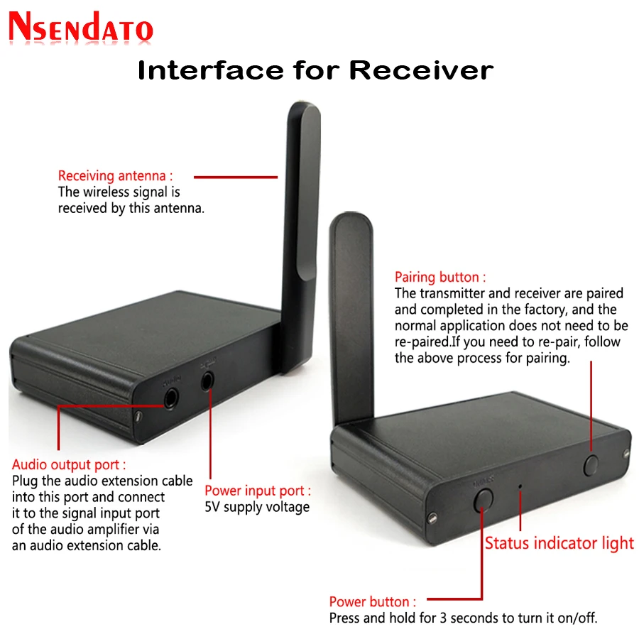 Najtaniej UHF Hifi cyfrowy bezprzewodowy adapter Audio muzyczny bezprzewodowy nadajnik odbiornik Wifi z kablem Audio 3.5mm do projektora iPad
