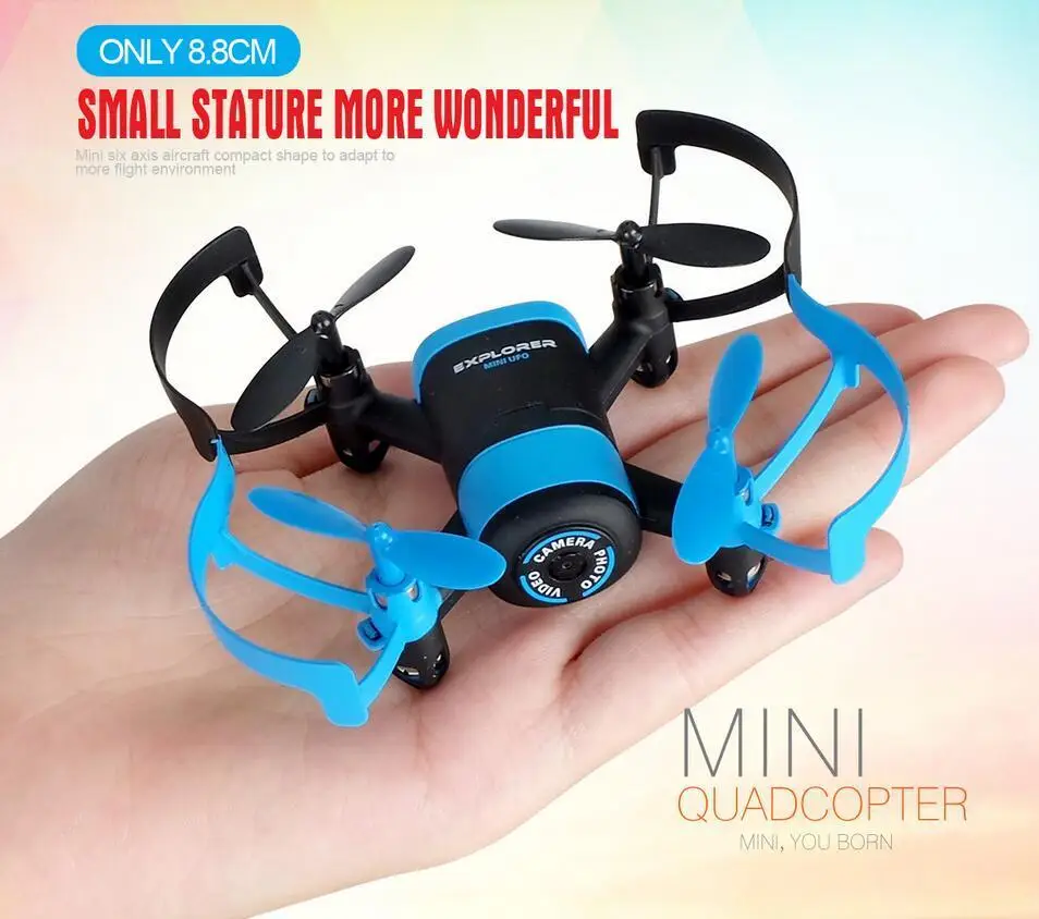 JXD 512W JXD512W 2.4Ghz WiFi FPV Mini Drone One-Key-return & Headless Mode RC Quadcopter with 0.3MP HD Camera RTF VS CX-10W