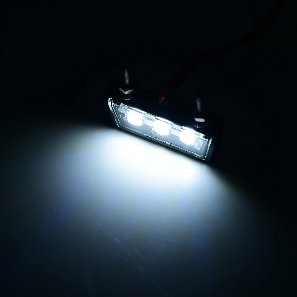 12V Универсальный номерной знак для мотоцикла белый светодиодный