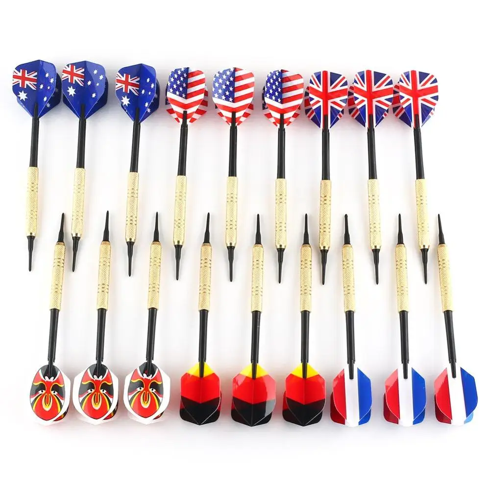 18pcs 14g Brass Barrel Soft Tip Points Darts Slim Set for Electronic