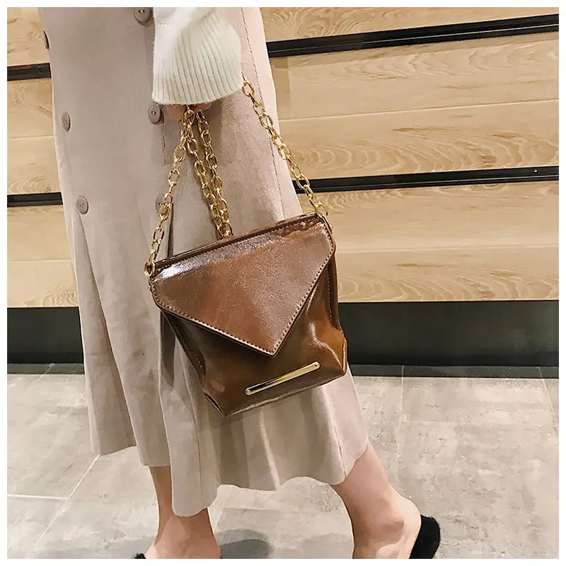 Cuoio Elaborazione brown Donne Paillettes Tote 2018 Crossbody Dell'unità Marca Famosa Le redwine Alta Di Delle Marfuny Black Catena Sacchetto Modo Qualità Borse Bag Femminile Del Per SHxq1