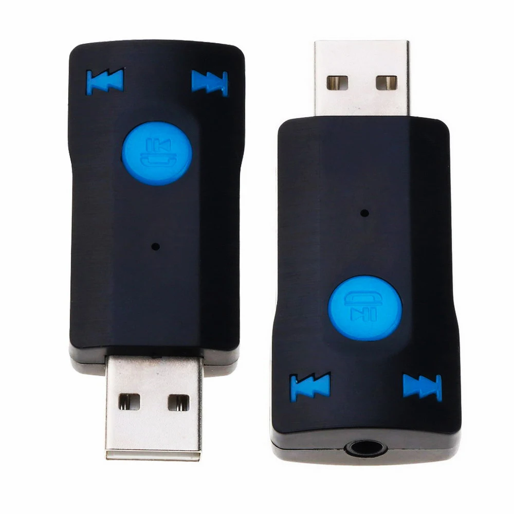 USB bluetooth ресивер стерео аудио Музыка приемник адаптер 3,5 мм потокового адаптер для громкой связи для автомобиля Динамик