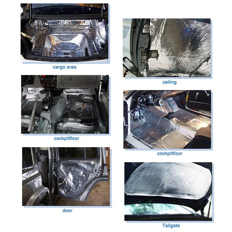 10.76sqft Car Noise Sound Deadener Deadening Insulation Mat Waterproof And Moistureproof 40 Inch X 40 Inch(100x100x1cm) 10.76sqft Car Noise Sound Deadener Deadening Insulation Mat Waterproof And Moistureproof 40 Inch X 40 Inch(100x100x1cm)