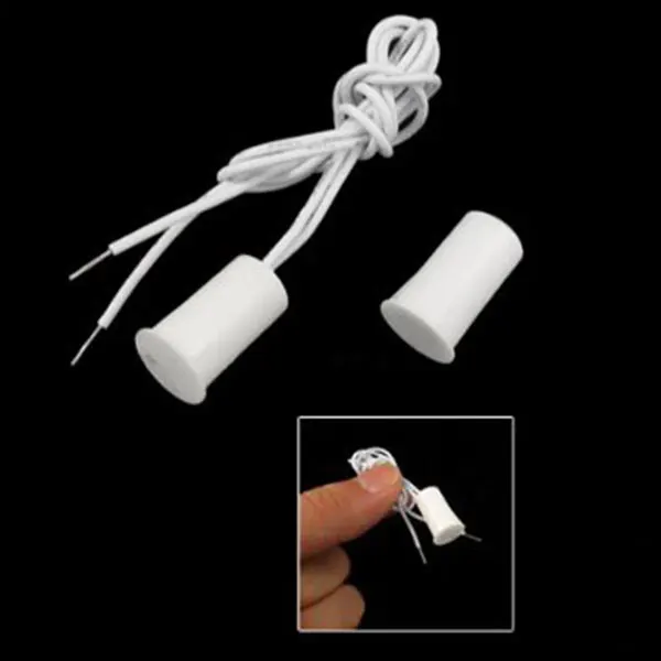 

5 pair Window and Door Recessed Magnetic Contacts Security Reed Switch Alarm for Door and Window White SGA998