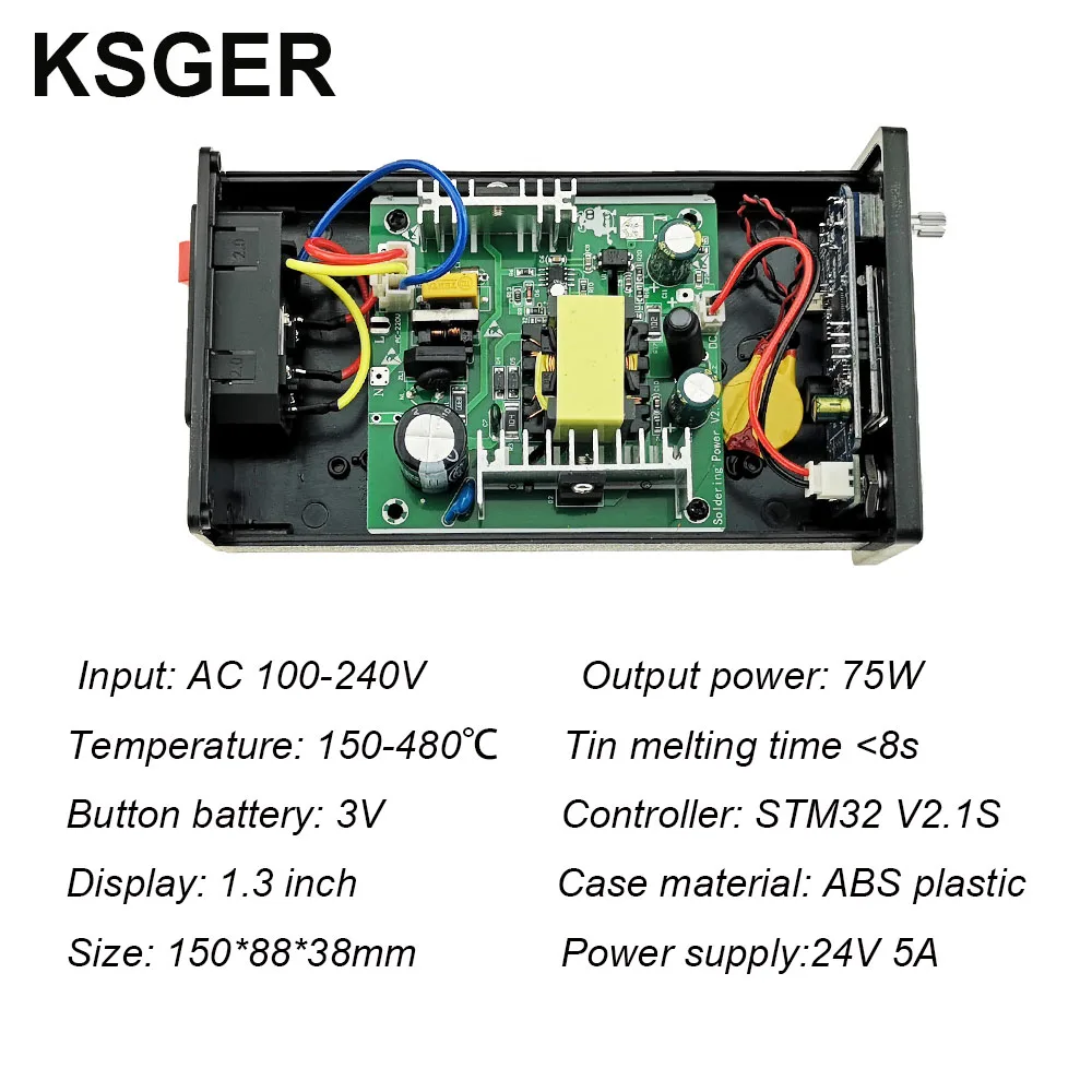 KSGER T12 паяльная станция STM32 V2.1S OLED DIY 907 ручка электрические инструменты контроллер температуры держатель сварка T12 железные наконечники