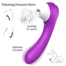 2 In 1 Powerful Nipple Vibrator Clitoris Nipple Sucker Clit Sucker G Spot Vibrator Sex Toys For Woman Clitoris Sucke X286-1