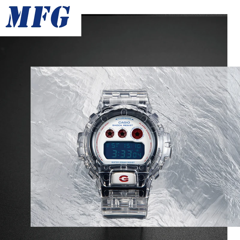 

Resin Watch Strap Watch Frame DW5600 GWM5610/5035 DW6900 for Casio Transparent bezel Bracelet with Metal Clasp and Watch Bumper