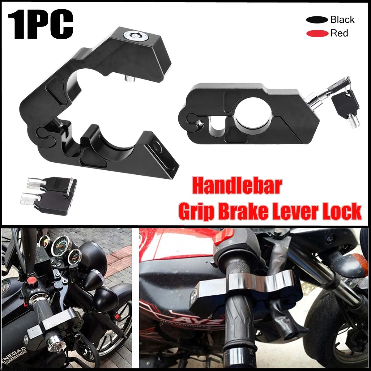 Motorcycle Handlebar Throttle Security Lock Motorcycle Brake lever