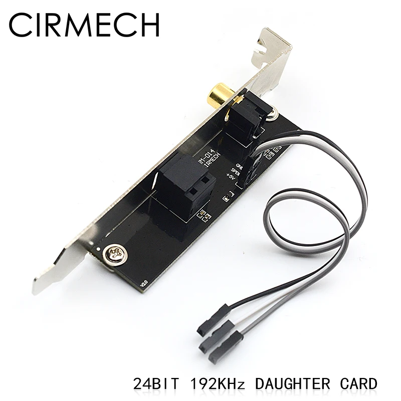 Карта для дочери CIRMECH 24BIT192KHz SPDIF Коаксиальная цифровая звуковая карта декодер DAC DTS