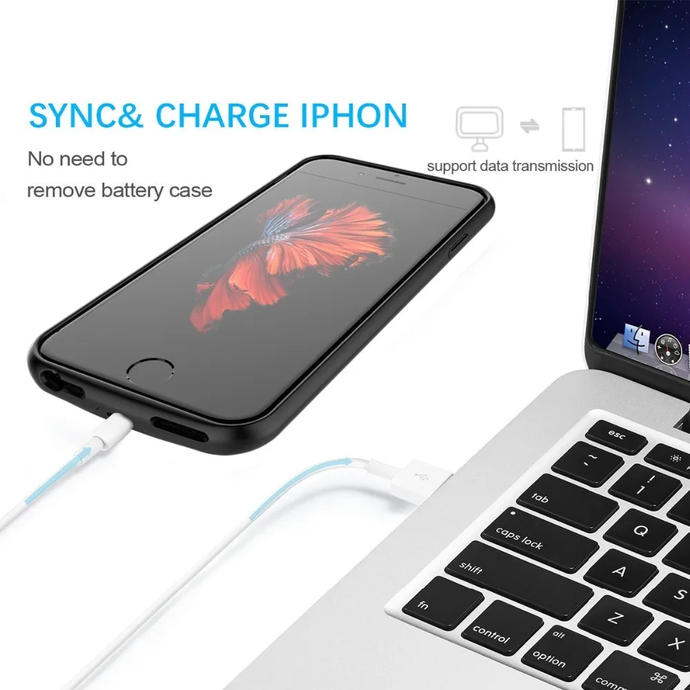 Neng 4000mah зарядное устройство чехол для Iphone 5 5s 5c Se Powerbank 6 7 8 X Xs Max Xr батарея
