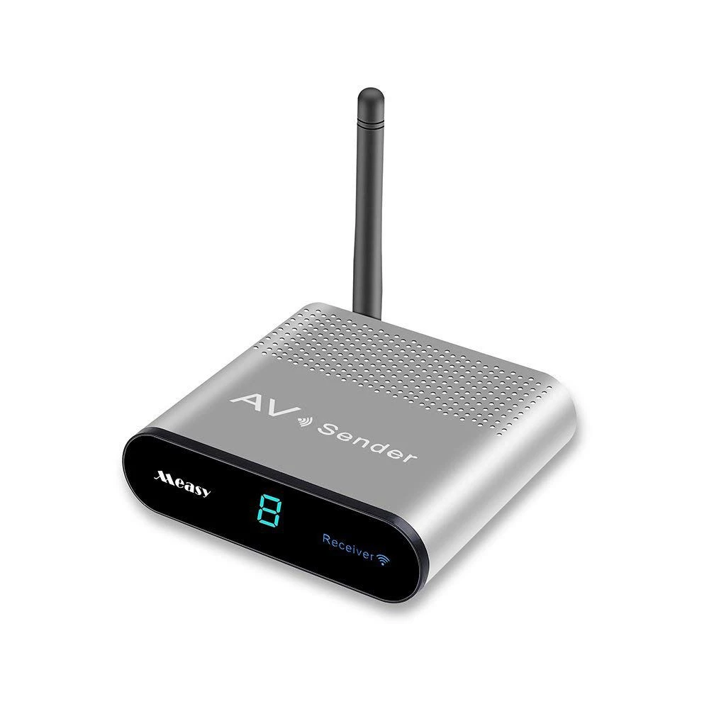 

MEASY AV540 Wireless AV Transmitter System Full HD 5.8G Radio AV HD TV + IR Extender, 400M / 1320 Feet (EU Plug)