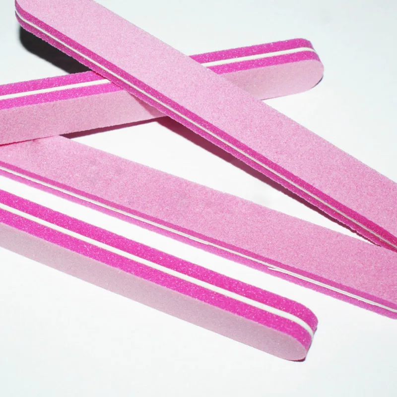 

Yinikiz 1pcs Pink Form Nail Buffers File For UV Gel Nail Files Block Polish Manicure Pedicure Sanding Nail Art Tool