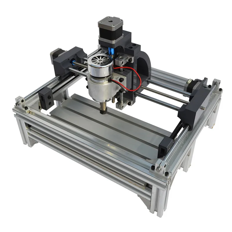

DANIU DC 12V Mini 2415 Heavy CNC Router Wood Engraving Cutting Machine Spindle Motor Engraver Engraving Area 240x150x70mm