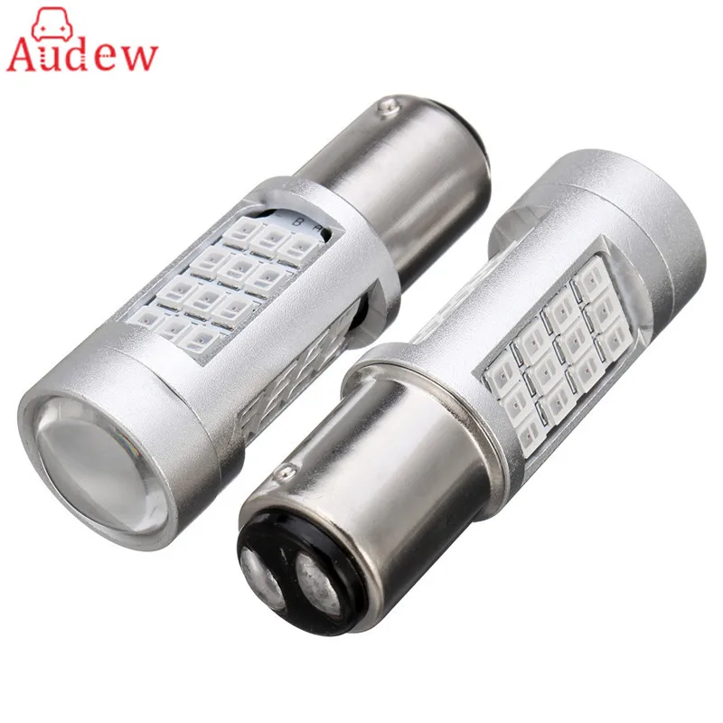 

2pcs 1157 LED Rear Alert Safety Brake Tail Stop Lights Car Red Flashing Strobe Blinking