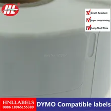 Dymo 11355 этикетка 19 мм* 51 500 шт./Roll совместимый для LabelWriter400 450 450 турбо принтер Seiko SLP 440 450