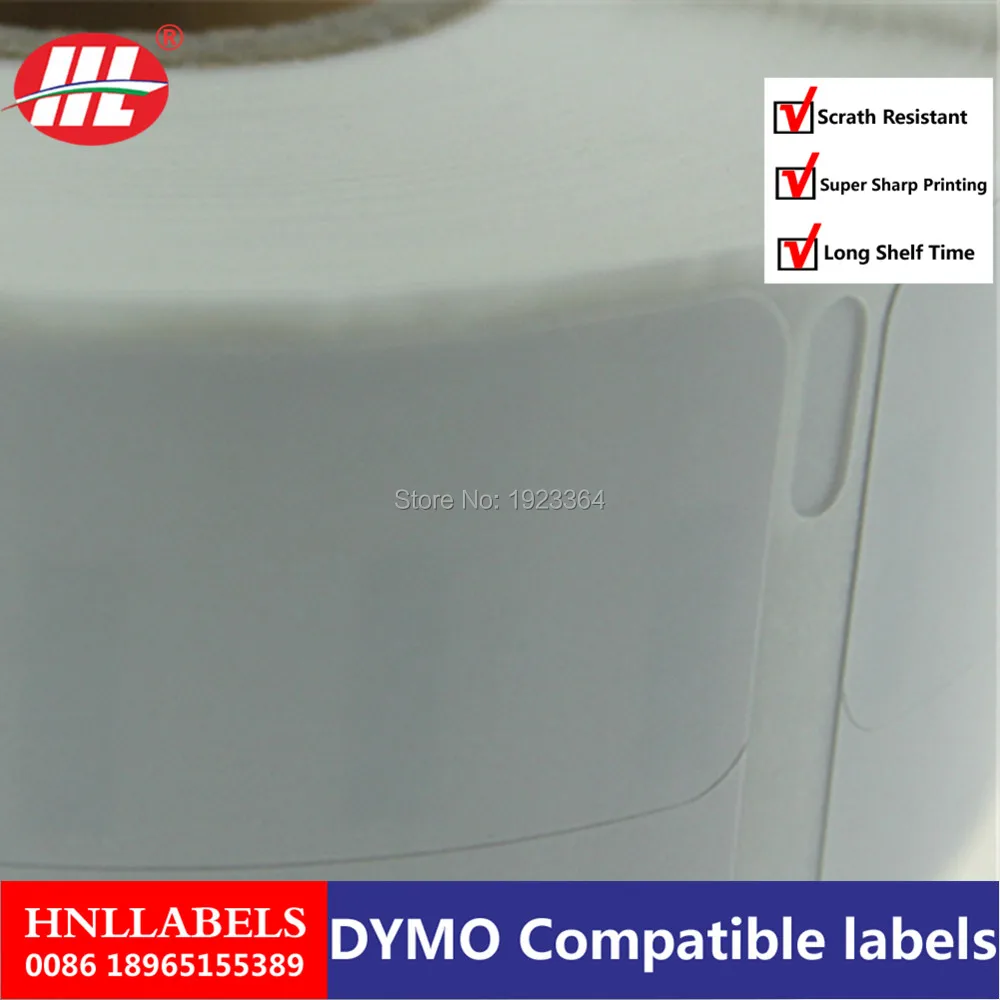 Dymo 11355 этикетка 19 мм * 51 500 шт/рулон совместимый для LabelWriter400 450 турбо принтер Seiko SLP 440