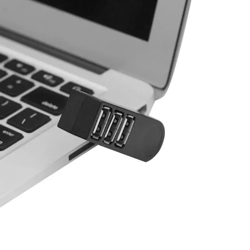 Rotatable High Speed 3 Ports USB HUB 2.0 USB Splitter Adapter for Notebook/Tablet Computer PC Peripherals with external power