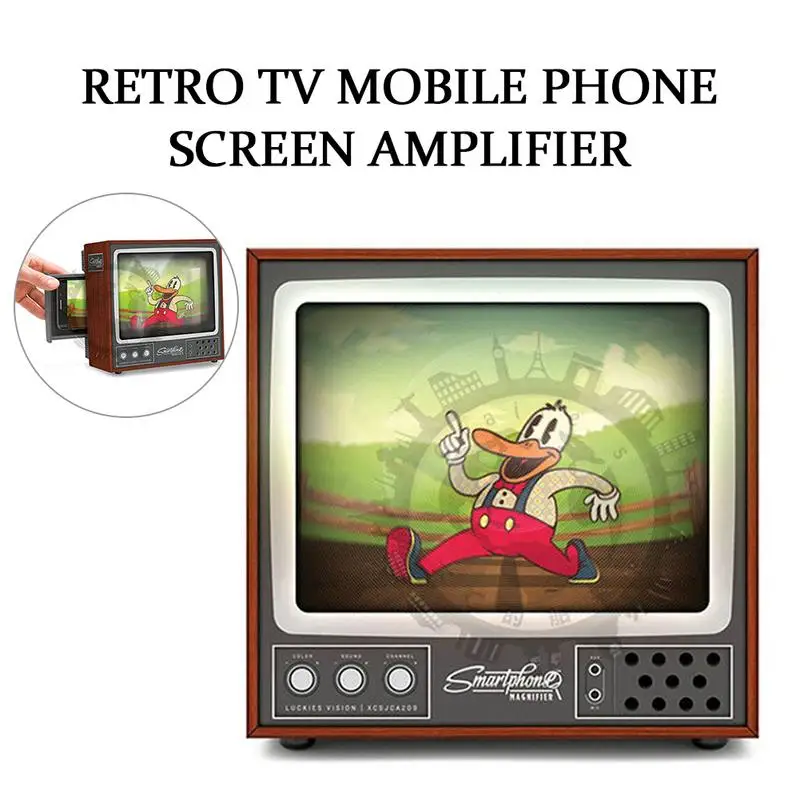 TV Screen Amplifiers Eye Protection DIY Folding Cardboard Retro TV Mobile Phone Screen Amplifier Projection Accessories
