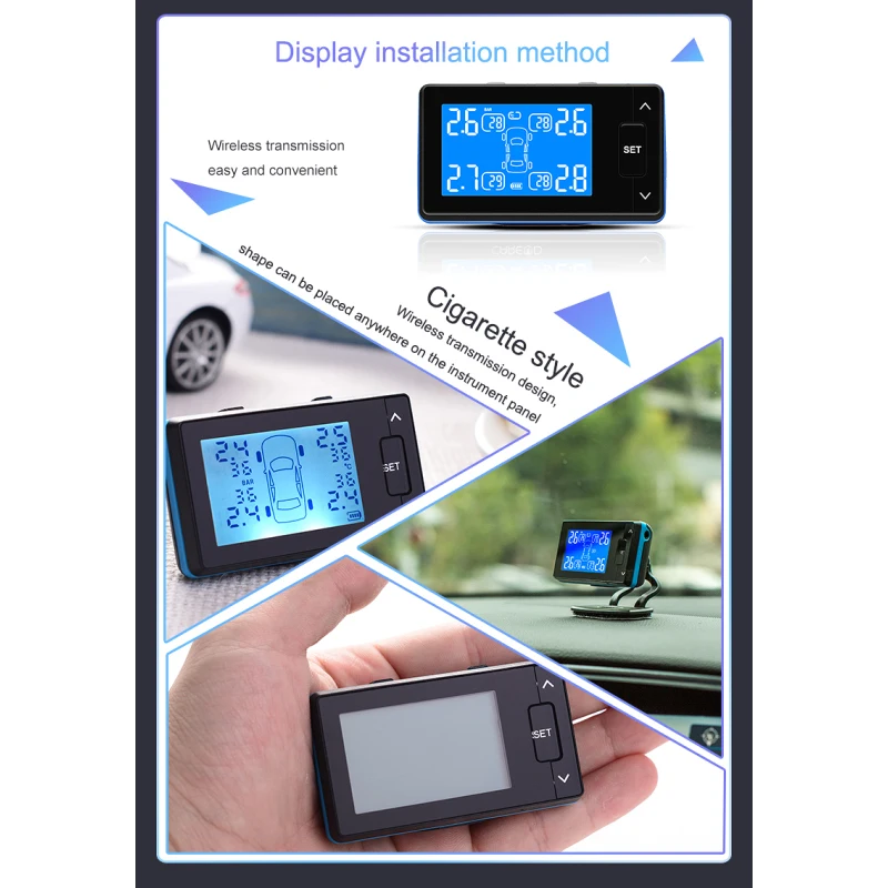 CARCHET Беспроводная система контроля давления в шинах TPMS 4 внешних датчика