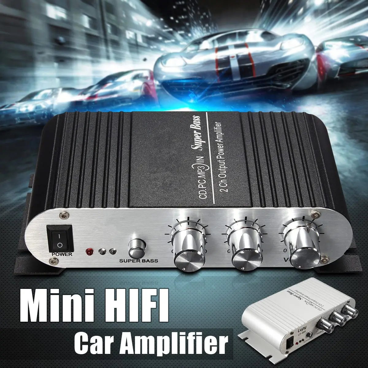 12V Car Digital Mini Amplifiers Car Motorcycle Home Hi Fi