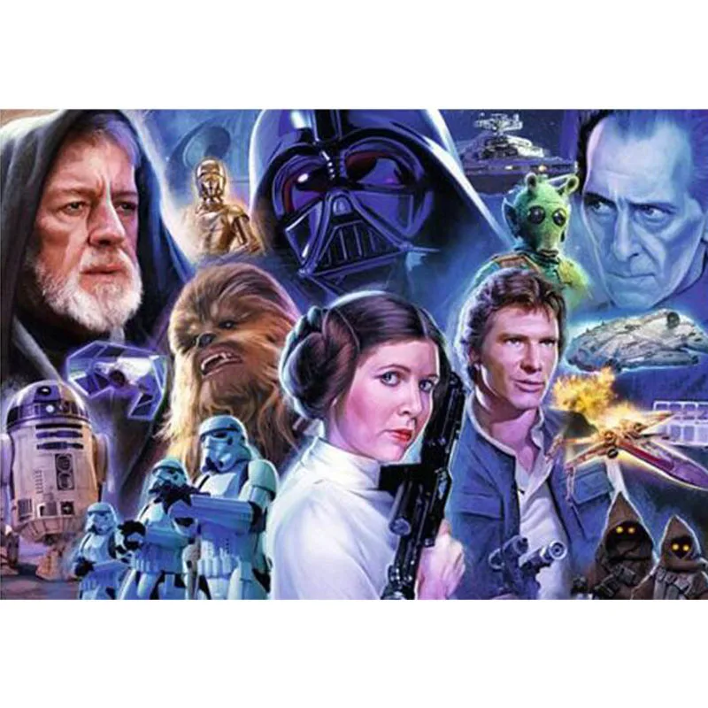 Home Decoration 5D DIY Diamond Mosaic Embroidery Star Wars Painting Full Square/Round Rhinestone Cross Stitch Decor | Дом и сад