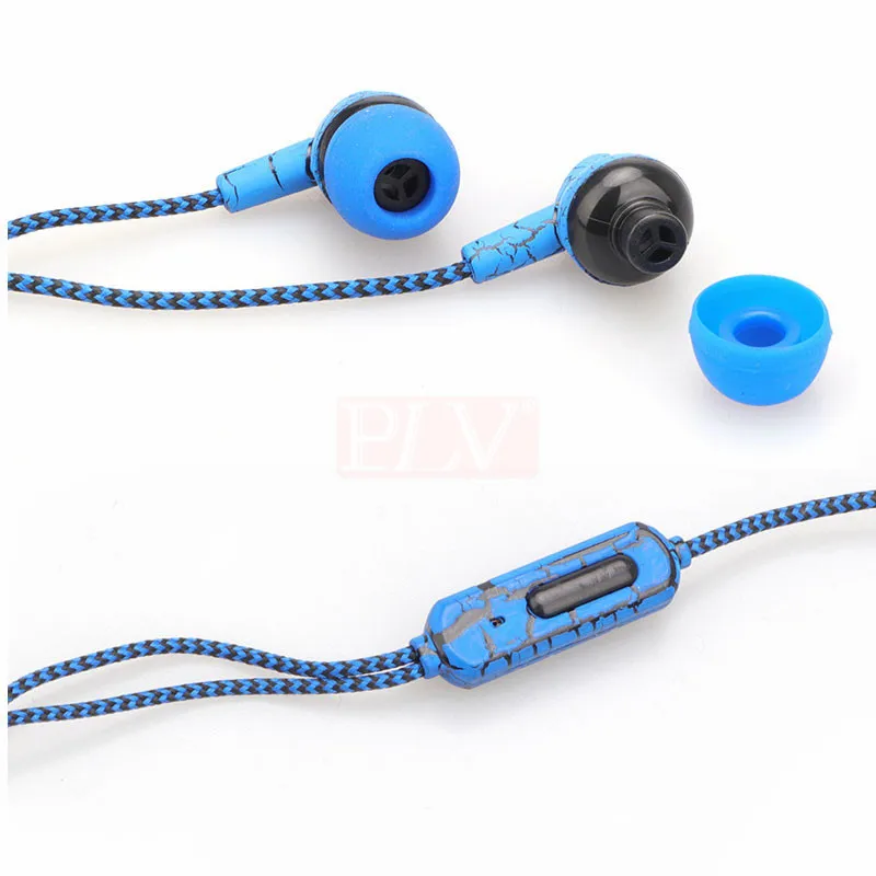 PLV JL-11 Headset höhen qualität geflochtene draht mikrofon headset schwere bass riss für alle seri