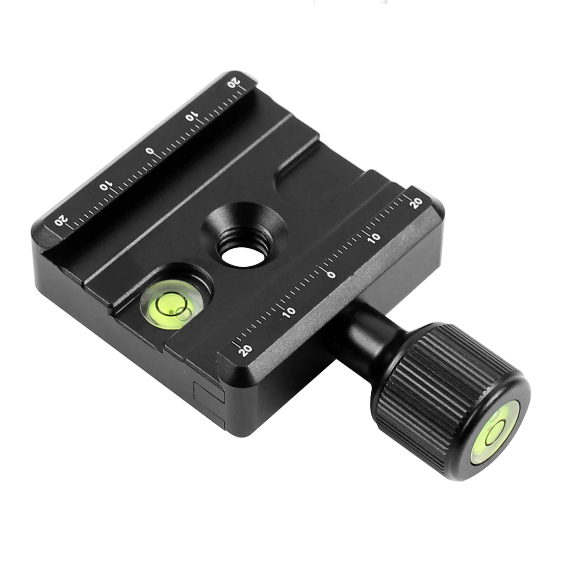 

XILETU QR-50 Adapter Plate Square Clamp with Gradienter for Quick Release Plate for Tripod Ball Head Q19819