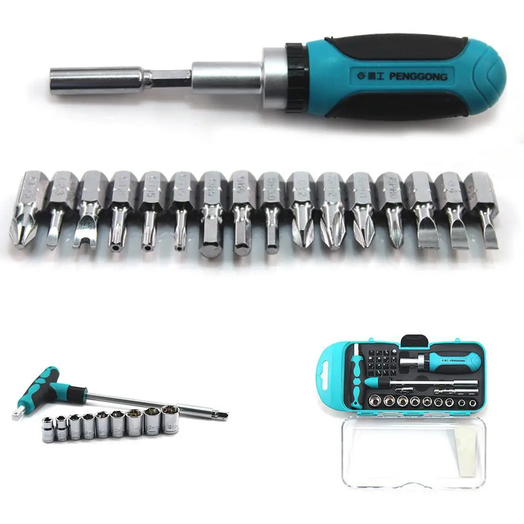 

Portable Multifunction Repair Tool Kit Household Repair Screwdriver Household, Car Repair, Mechanical Set