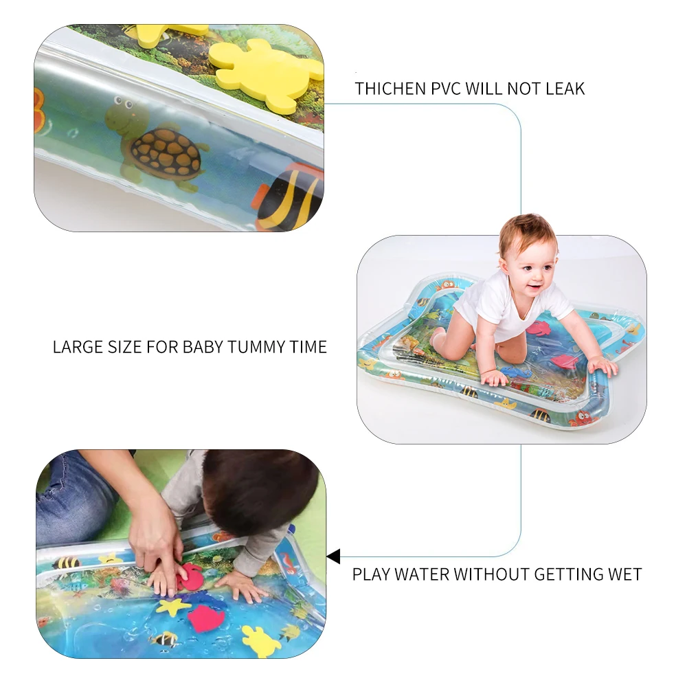 Harga Inflatable Air Mat Bayi Perut Waktu Playmat Aktivitas Bermain Pusat Mainan untuk Mengembangkan Kuat Kepala, Leher otot Bahu