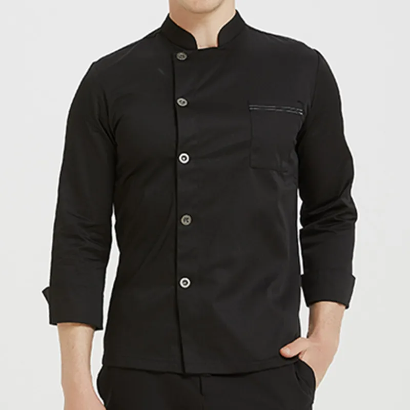 

Poly Cotton Half Sleeve Shirt Hotel Restaurant Chef Jacket Culinary Uniform Barista Bistro Baker Catering Kitchen Work Wear K95