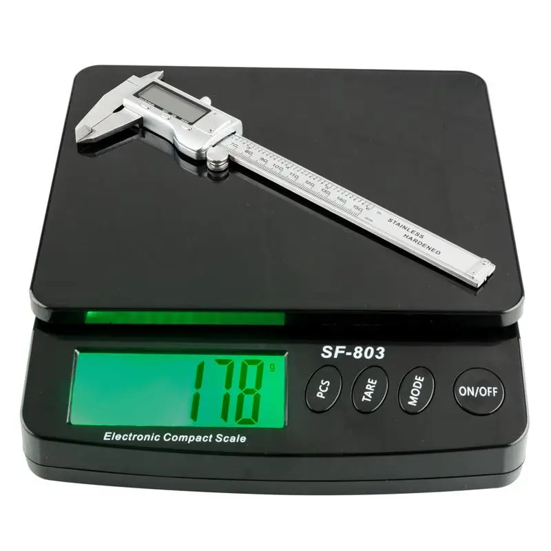 

30kg/1g Electronic Scales Weighing Kitchen Scales Grams Balance LCD Display Universal For Home Electronic Balance Weight Black
