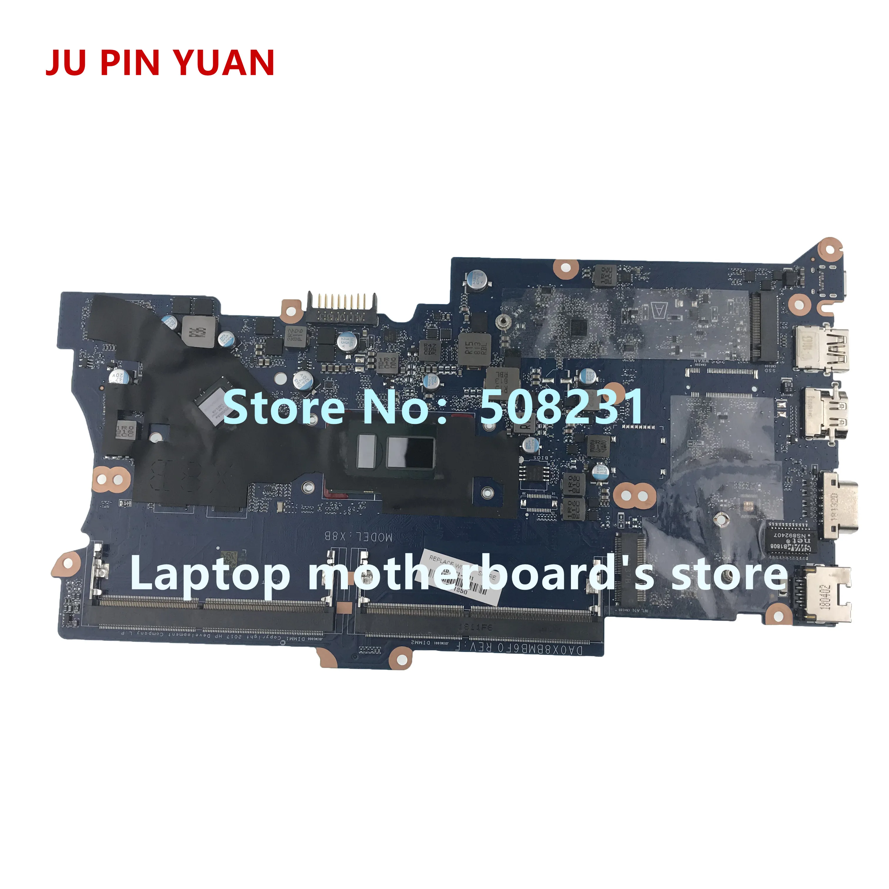 JU PIN YUAN L01081-601 L01081-001 X8B DA0X8BMB6F0 материнская плата для ноутбука HP ProBook 430 G5 440 I7-8550U 100%