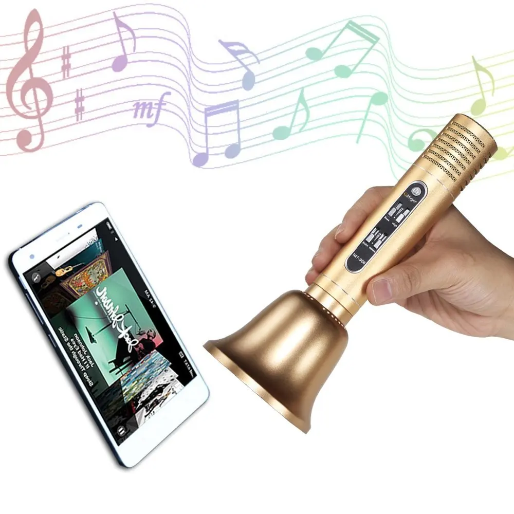 GBTIGER Bluetooth динамик беспроводной микрофон для караоке KTV плеер iPhone Android