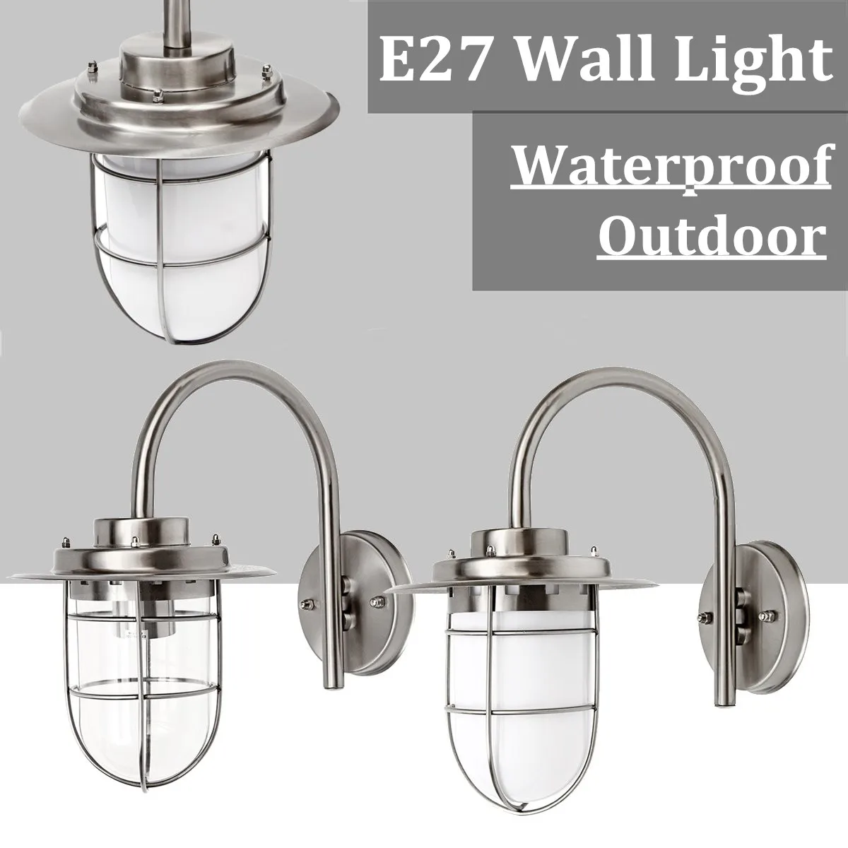 

Wall Light Modern Waterproof Hallway Porch Lights Outdoor Night Lamp Sconce Fixture Garden Decoration Lighting Supplies E27