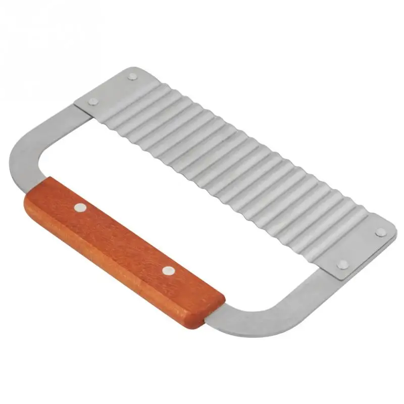 

Hardwood Handle Crinkle Wax Vegetable Soap Molds Cutter Wavy Slicer Tool