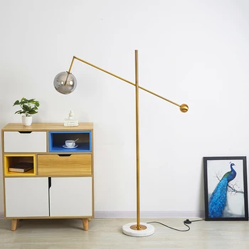 

Modern LED Glass Floor Lights Metal Vertical Art Bedside Bedroom Living Room LED Floor Lamps Iron Standing Lamps Fixtures Decor