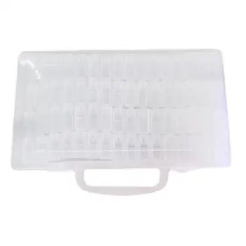 

64 Compartments Transparent Storage Box Adjustable Plastic Storage Case Bead Rings Jewelry Display Box Organizer Holder