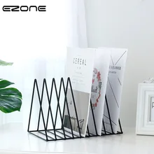EZONE Настольный книжный столик металлический Настольный держатель для документов треугольник золотой/черный/медный цвет домашнее украшение для офисного стола канцелярские принадлежности