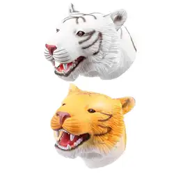 8-дюймовый тигр головой животного кукольная игрушка научная игрушка-модель подарки для детей