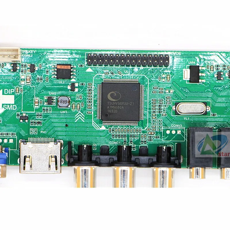 Универсальная плата драйвера контроллера интерфейса V56 LCD TV/HDMI/VGA/USB/AV для