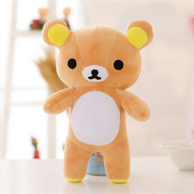 

Dropshipping 20CM Super Cute Bear Plush Toys Soft Plush Lazy Bear Rilakkuma Bear Doll Birthday Christmas Gift For Kids Girls