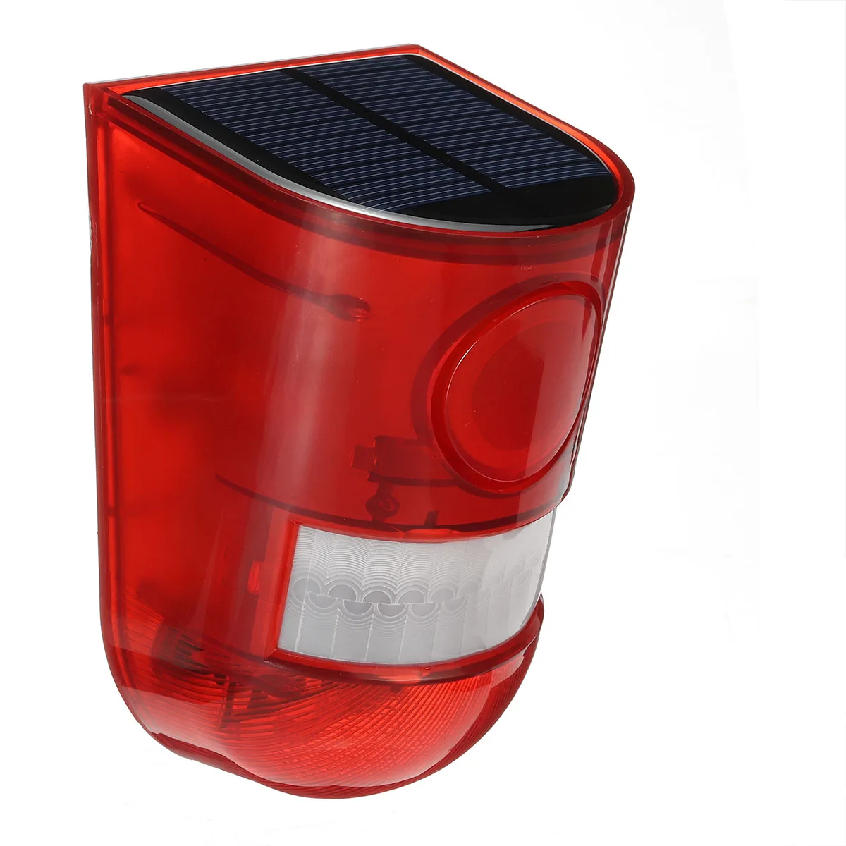

1Pcs Solar Alarm Lamp 110db Warning Sound 6led Red Light IP65 Waterproof Motion Sensor Caution Lights