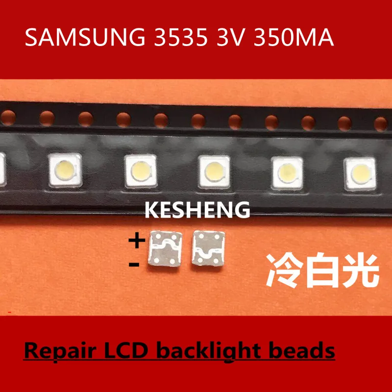 SAMSUNG LCD TV repair led backlight strip light 3537 lamp beads 3535 cool white 1w 3v FOR/1000PCS | Лампы и освещение