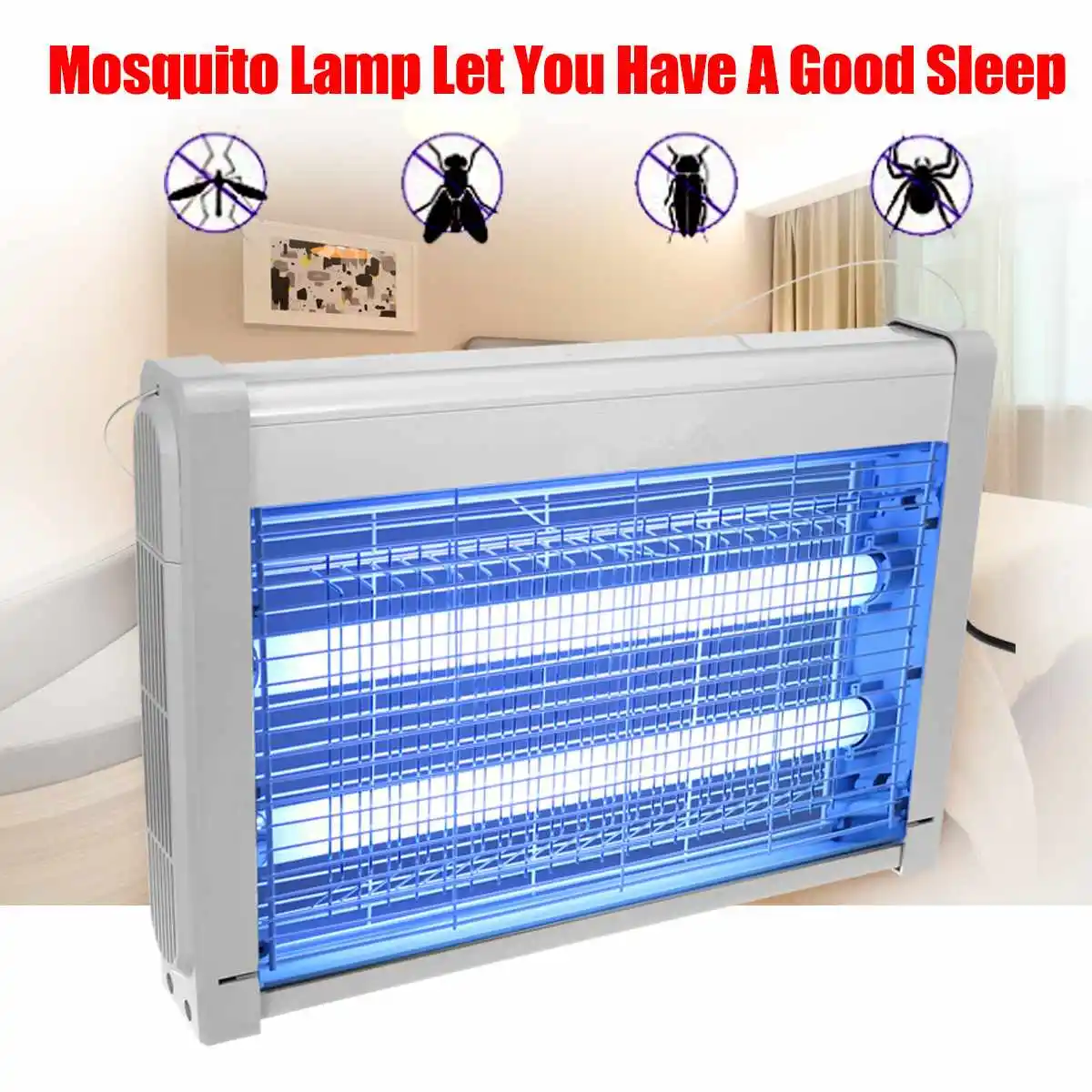 

220V 20W Insect Killer Electric Mosquito Killer Trap Light Fly Wasp Bug Insect Zapper Trap Catcher Lamp for Home Room Garden