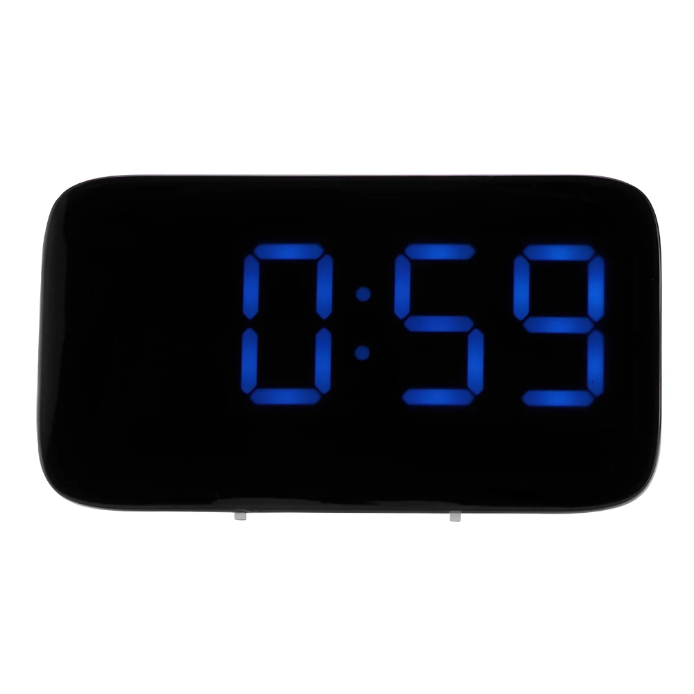 

LED Alarm Clock Digital LED Display Voice Control Electric Snooze Night Backlight Desktop Table Clocks Watch USB Charging Cable